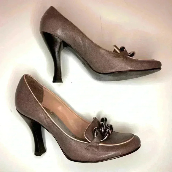 Bcbg Girls Chain Accent heels Size- 6 - Picture 5 of 8